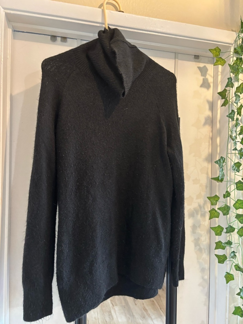 Women’s Black Turtleneck Sweater - Classic Knit
